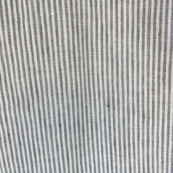 J Jill Love Linen Button Side Nautical Pants Crop Blue Stripe SIZE LARGE Womens - Picture 6 of 13